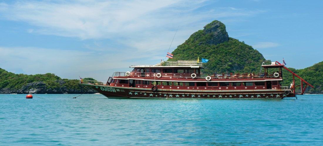 Тур в морской парк Ангтонг с о. Панган на тайском кораблике, остров Самуи, Таиланд