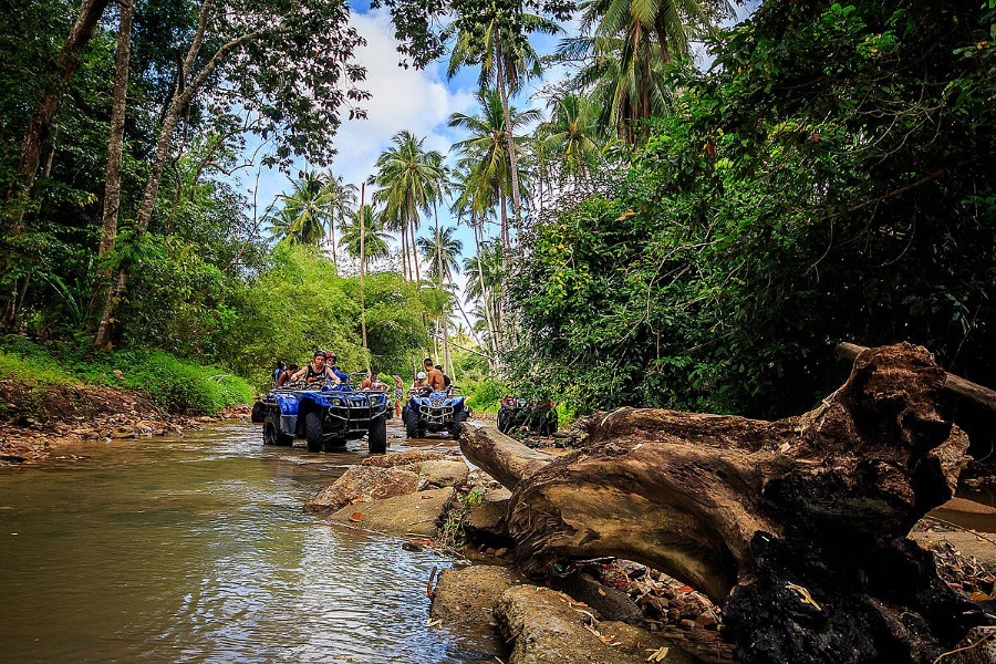 Тур на квадроциклах в джунглях с заездом на водопад!, остров Самуи, Таиланд